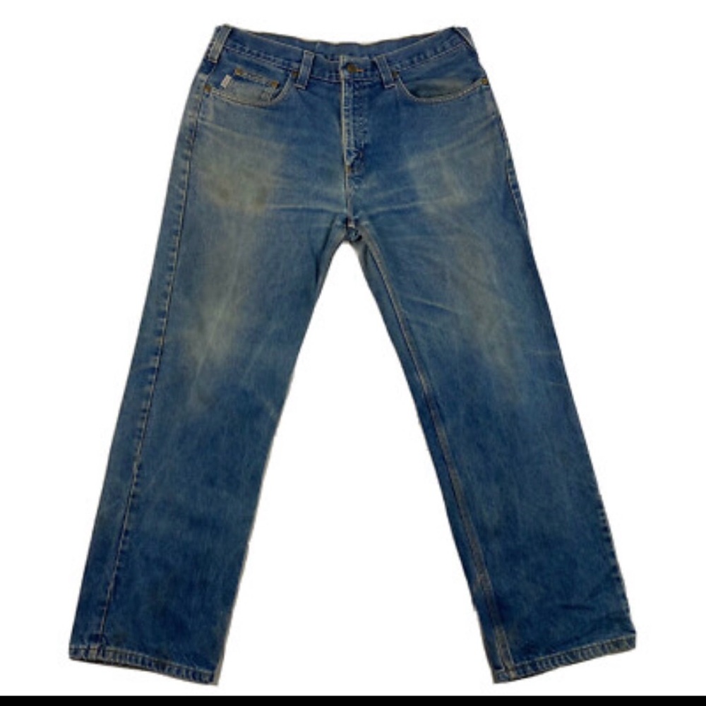 Carhartt Denim Jeans Men’s 34x30 | Classic Straight Fit Workwear